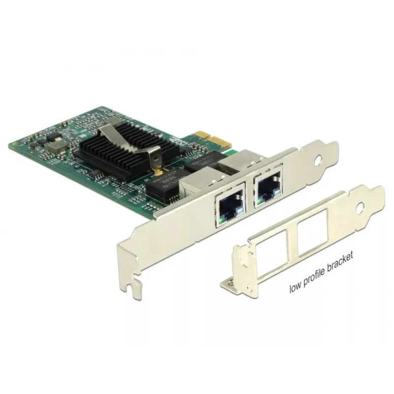 Delock PCIe-kaart 2x Gigabit LAN netwerkadapter