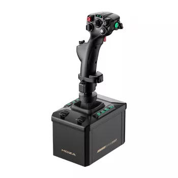 Flight-standaardkit MOZA AB6 flightsimulator – zwart ABS, aluminium en koolstofvezel constructie, AC-stroom 110–220 V, piekvermogen 72 W