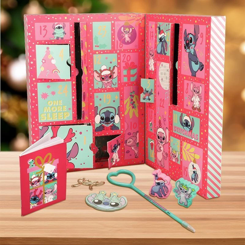 Adventskalender Paladone Stitch Stationery 24 dagen met 24 unieke kantoorartikelen