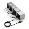 Dial controller Streacom VU1-Dial zilver USB Type-C — draaiknop voor systeemventilatoren, RGB- en audiobesturing
