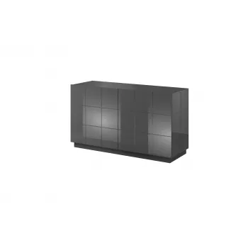 Cama sideboard 2D REJA grafietgrijs glanzend/grafietgrijs glanzend
