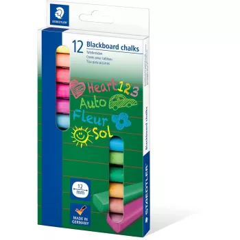 Schrijfkrijt Staedtler 2360 meerkleurig 12 stuks