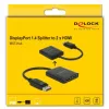 Videosplitter DeLOCK 87769 DisplayPort naar 2x HDMI