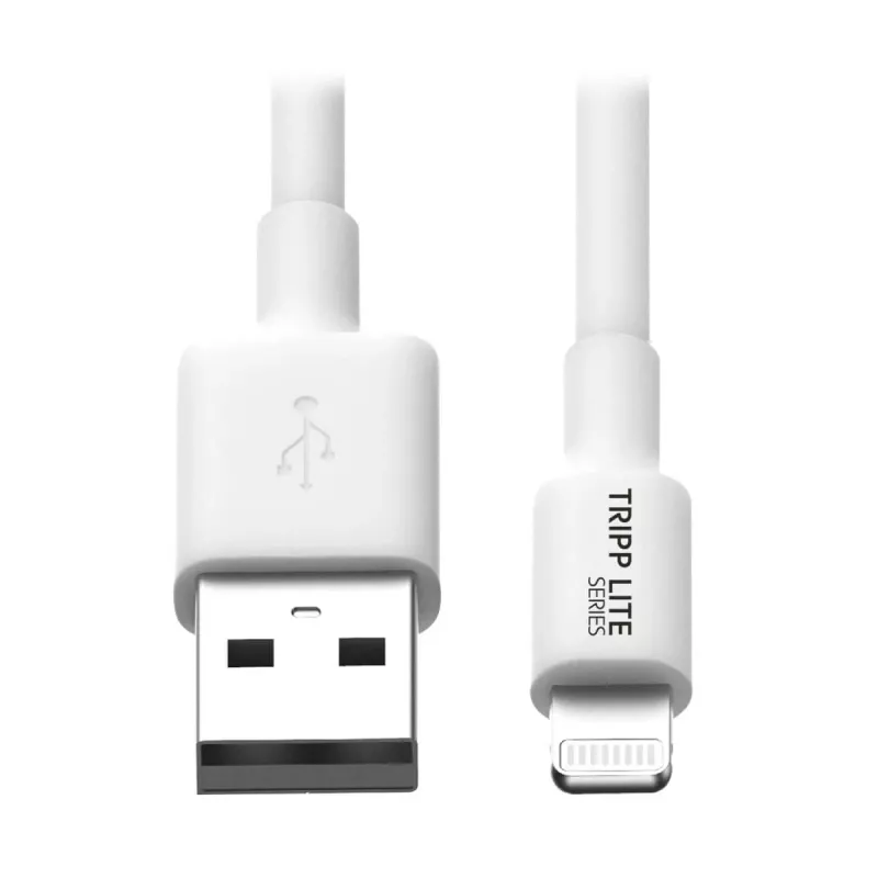 Eaton Tripp Lite Series USB-A naar Lightning sync-/laadkabel (M/M) - MFi-gecertificeerd, wit, 6 ft. (1,8 m) - data-/netkabel - USB mannelijk naar Lightning