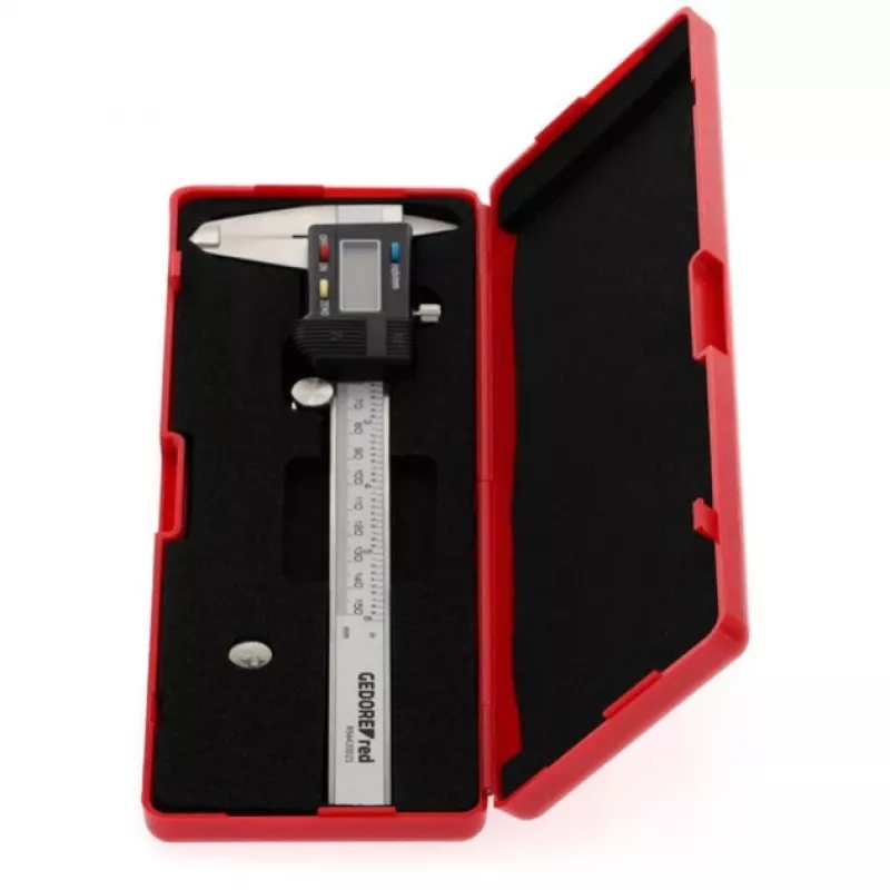 Gedore RED R94420021 3301430 digitale schuifmaat, 0–153 mm, mm/inch, grijs