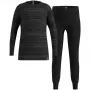 Odlo Set long ACTIVE WARM ECO SET kinderset ondergoed, maat 140 cm, zwart en grijs
