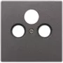 JUNG AL 2990 SAT AN - antraciet - aluminium - SAT + TV + radio