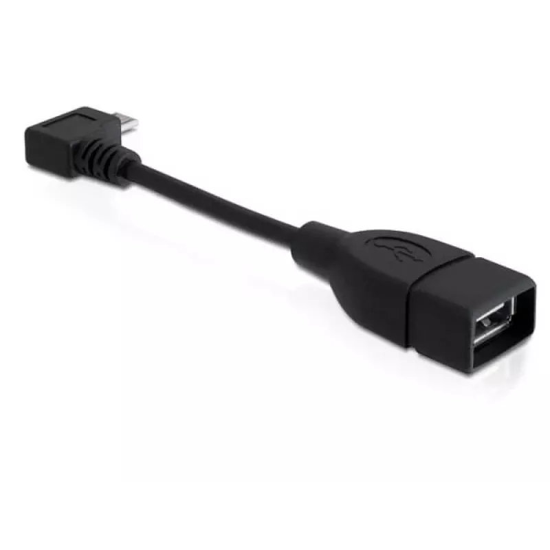 USB-kabel DeLOCK 83104 micro-USB B naar USB A 0,11 m zwart