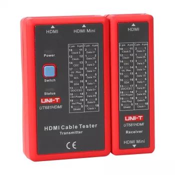 HDMI-kabeltester No name UT681HDMI — HDMI-doorgangs- en bedradingscontrole