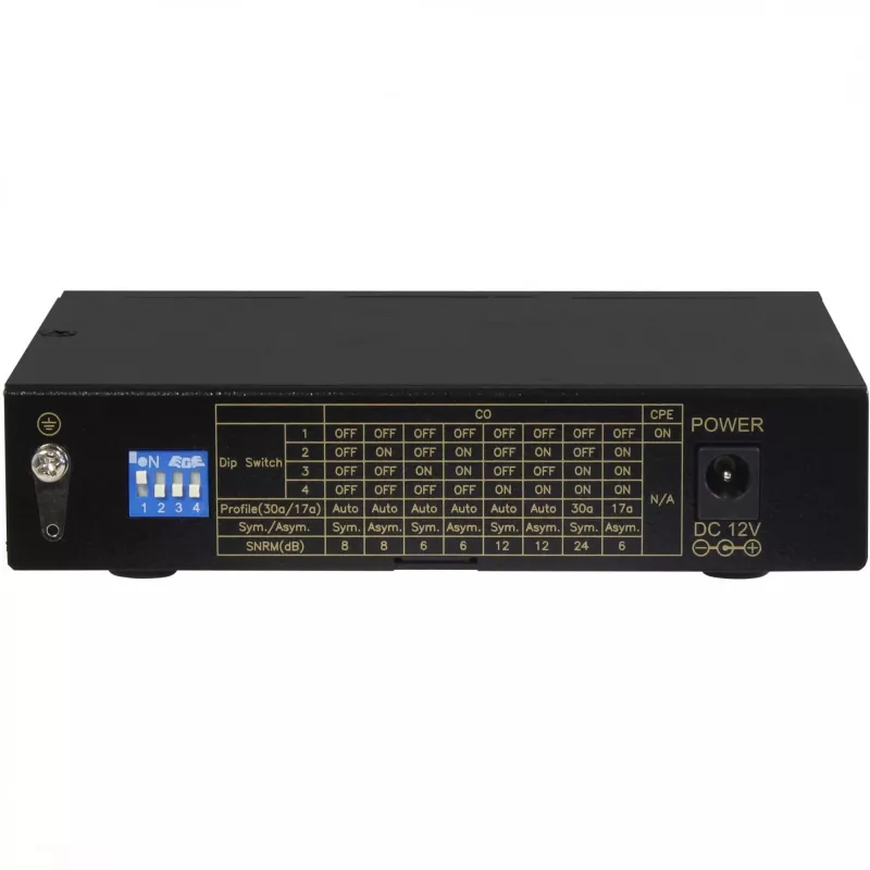 Modem ALLNET ALL-MC116VDSL2 160 Mbit/s 2x RJ45 SFP zwart