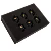 RAIJINTEK Pelias ventilatorbevestigingsschroeven zwart – 6-pack, montageaccessoire voor pc-ventilatoren