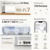 Mesh-systeem MERCUSYS Halo H27BE dual-band Wi‑Fi 6, 2-pack, 3x LAN, 3568 Mbit/s, interne antennes, wit
