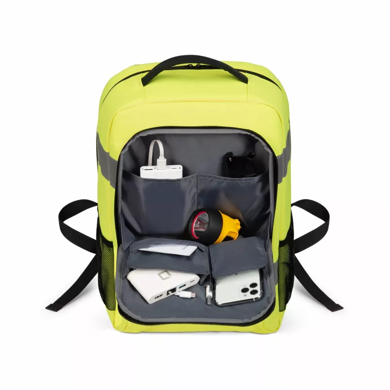 Backpack DICOTA P20471-17 rugzak zwart grijs geel