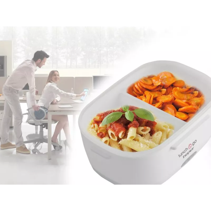 Elektrische lunchbox Beper 90.920G – 1 L voedselwarmer, geel