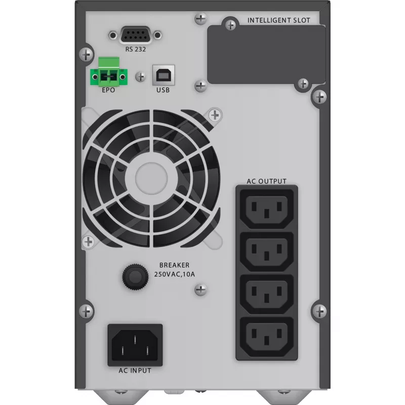 PowerWalker VFI 1000 TG dubbelconversie (online) 1 kVA 900 W 4 stopcontacten