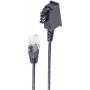 Telefoonkabel shiverpeaks BS12-09015 0,5 m zwart