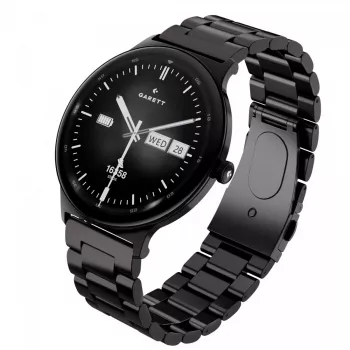 Smartwatch Garett Quantum – zwart roestvrij staal