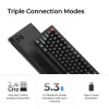 Mechanisch 75%-toetsenbord Keychron V1 Ultra 8K — QWERTY, Bluetooth & kabel, RGB, zwart