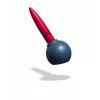 ViceVersa Inky 2-in-1 aardappelschiller en schraper met standaard, rood