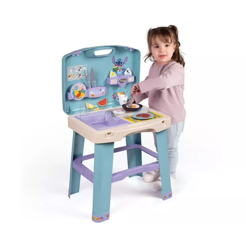 Speelkeuken SMOBY Stitch Kitchen 7600311909 met accessoires – rollenspel keukenset voor kinderen