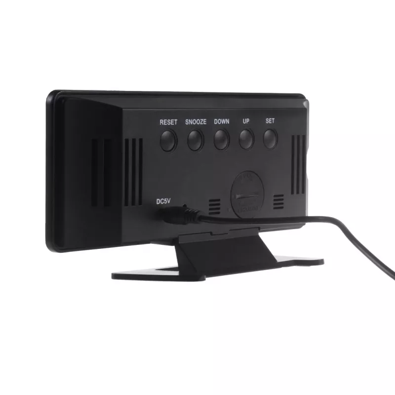 Digitale LED-wekker GreenBlue GB395 met temperatuurweergave