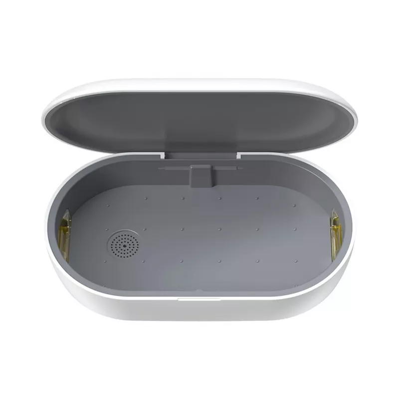 Devia draadloos oplaadstation met desinfectiebox, wit