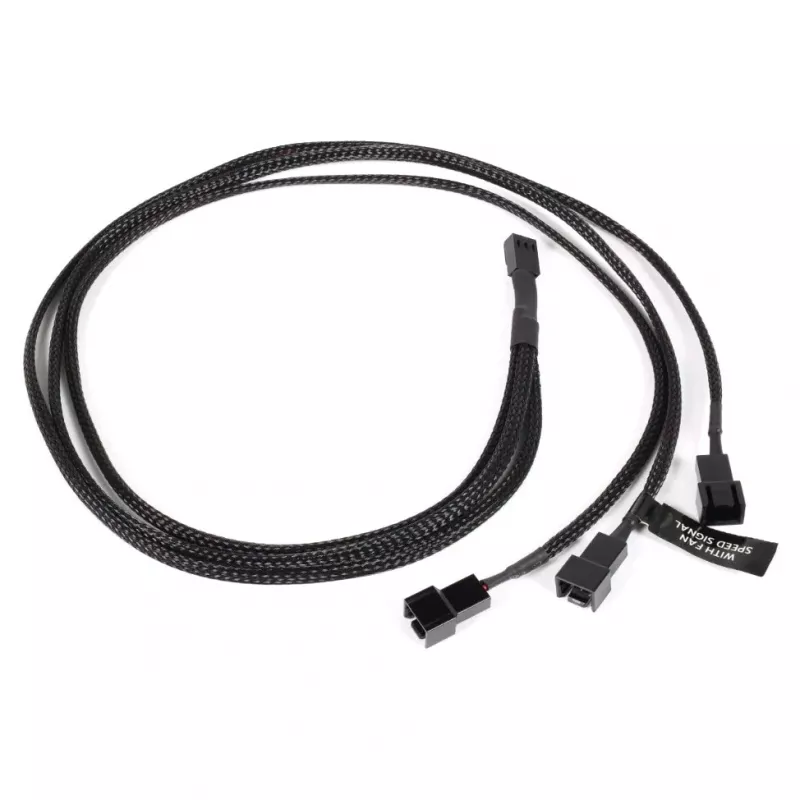 Alphacool Y-splitter 3-pin naar 3x - 60 cm - 0,6 m (18692)