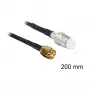 Coaxkabel DeLOCK 88596 RG-174 0,2 m SMA FME zwart