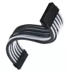 ATX-verlengkabel SILVERSTONE SST-PP07E-MBBW 30 cm zwart/wit