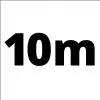 Gevlochten slang 4138100, persluchtslang wit, 10 meter