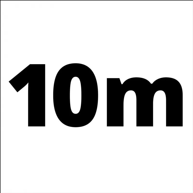 Gevlochten slang 4138100, persluchtslang wit, 10 meter
