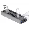 DeLOCK externe 5 Gbps USB-hub met 10 poorten + schakelaar