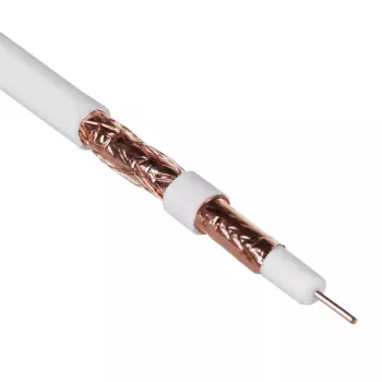 Coaxkabel Maclean MCTV-471 RG-6/U 50 m wit