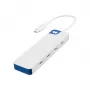 Hyper HyperDrive Flex 4-poorts USB-C-hub, wit/blauw | HD5201BUGL