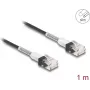 Netwerkkabel DeLOCK RJ45 Cat.6A UTP slank 1 m zwart