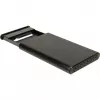 HDD-behuizing Inter-Tech 88884122 zwart 2.5 inch