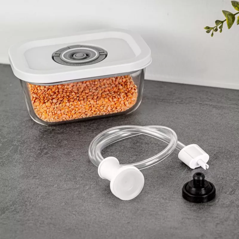 Rommelsbacher vacuümapparaat glazen bakjesset VCG 1, 3-delig (350 ml, 670 ml, 1100 ml), transparant