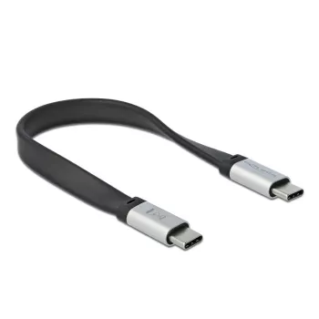 USB-kabel DeLOCK 85926 USB 3.2 Gen 2 0,22 m USB C zwart zilver