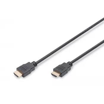 Assmann HDMI High Speed verbindingskabel, Type A M/M, 5,0 m, met Ethernet, voorheen HDMI 1.4, UL, zwart, goud (AK-330114-050-S)