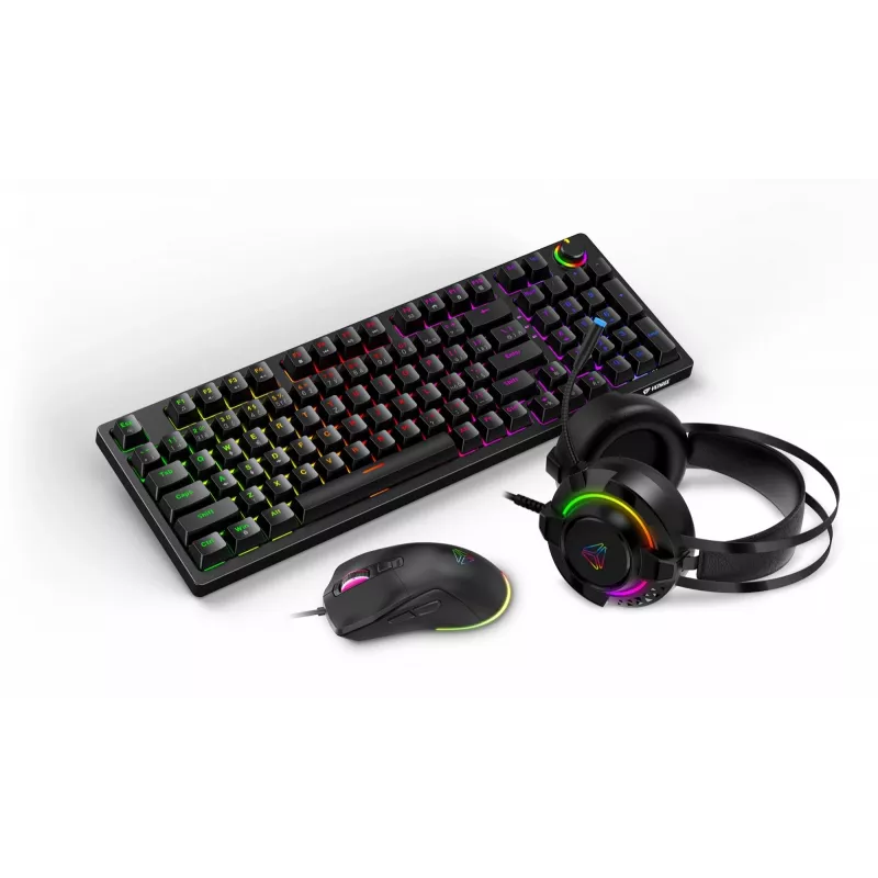 Gamingset Yenkee YGS 03 ECLIPSE 3-in-1 (toetsenbord, muis, headset)