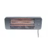 SUNRED LUG-2000W kwartselektrische stralingskachel — 2000 W, kwartsglaselement, voor buiten, wandmontage, IP24, zwart