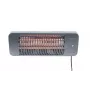 SUNRED LUG-2000W kwartselektrische stralingskachel — 2000 W, kwartsglaselement, voor buiten, wandmontage, IP24, zwart