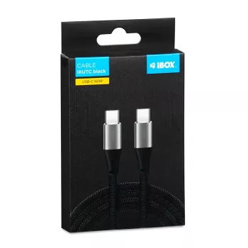 iBOX IKUTC USB-C-kabel 60W 2m zwart