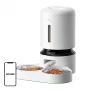 Automatische voerbak Aptel Granary met dubbele bak 5 L, wit