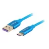 USB-2.0-kabel LANBERG CA-USBO-21CU-0010-BL — USB A naar USB C, 1 m, blauw