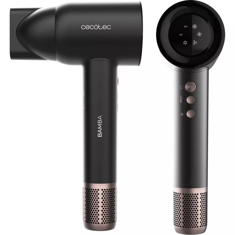Cecotec Bamba IoniCare RockStar Nano IonTech haardroger 1600 W, zwart