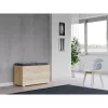 Gesloten schoenenkast Top e Shop OPAL SZAFKA SONOMA – eiken, 850×450 mm, spaanplaat, 16 mm frame