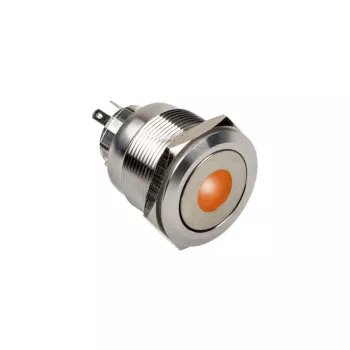 DimasTech vandalismebestendige drukknop 25 mm Silverline Dot RGB PD216