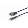 Videokabel-adapter Gembird CC-DPM-DVIM-4K-6 – DisplayPort naar DVI, 1,8 m, 4K, zwart