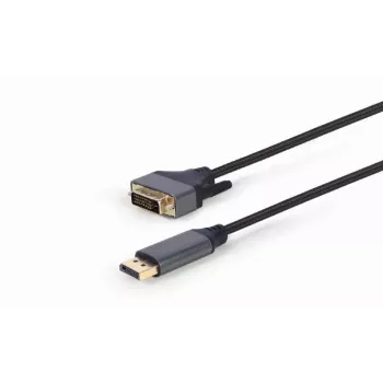 Videokabel-adapter Gembird CC-DPM-DVIM-4K-6 – DisplayPort naar DVI, 1,8 m, 4K, zwart